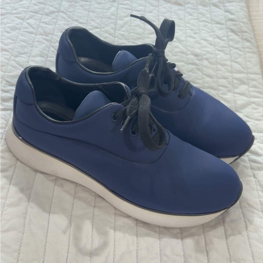 Prada Women's Navy Blue Sneakers